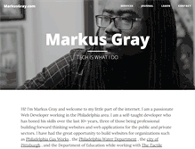 Tablet Screenshot of markusgray.com